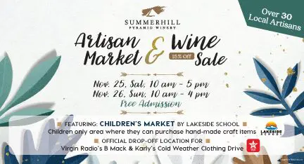 Artisan Market & Wine Sale November 25 & 26